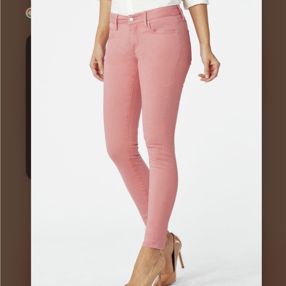 JustFab Signature Skinny Jeans Mauve Pink Sz.34